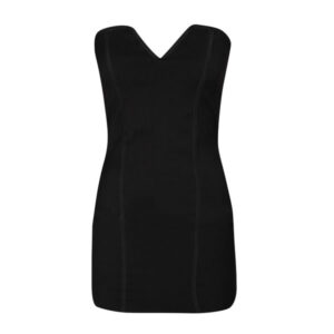 black sweetheart corset dress