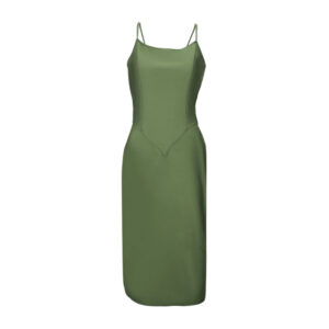 seaweed green corset style dress